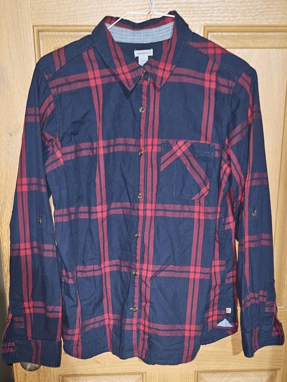 Carhartt Dodson Plaid Long-Sleeve Shirt, Women's Size L
